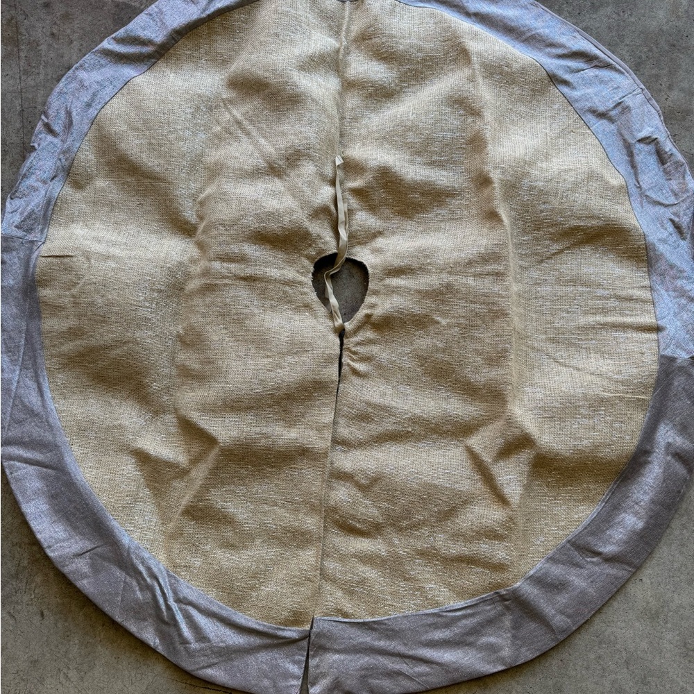Target Metallic Jute Christmas Tree Skirt